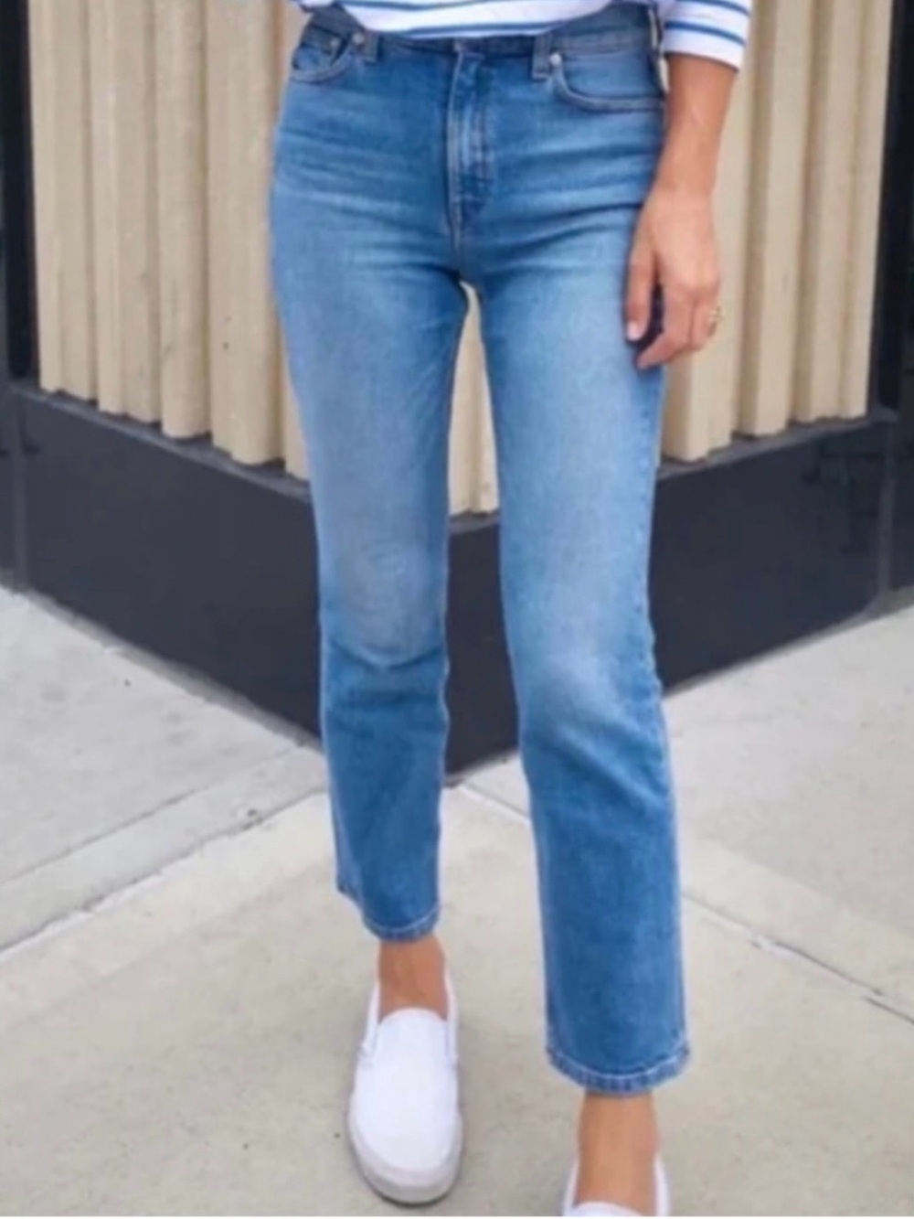 AYR • the Yes Yes Yes straight leg jeans - size 25 stretch high rise